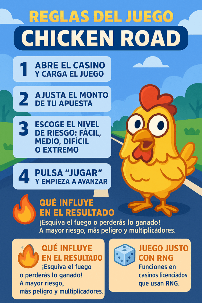 Cómo jugar Chicken Road en un casino.